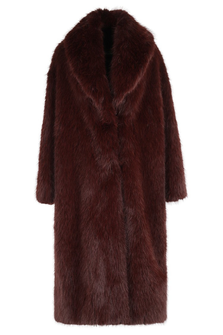 Elisabetta Franchi Eco Fur Long Coat