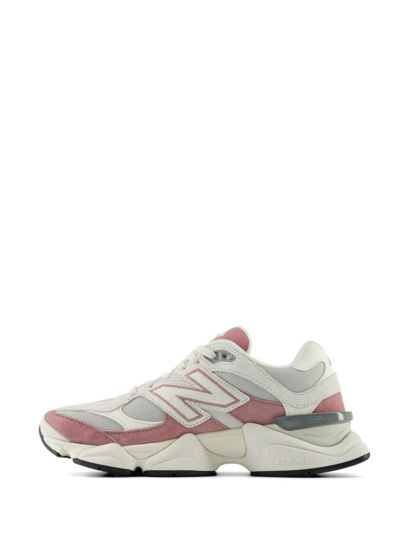 New Balance Pink 9060 Pigskin Mesh Cushioning Sneakers