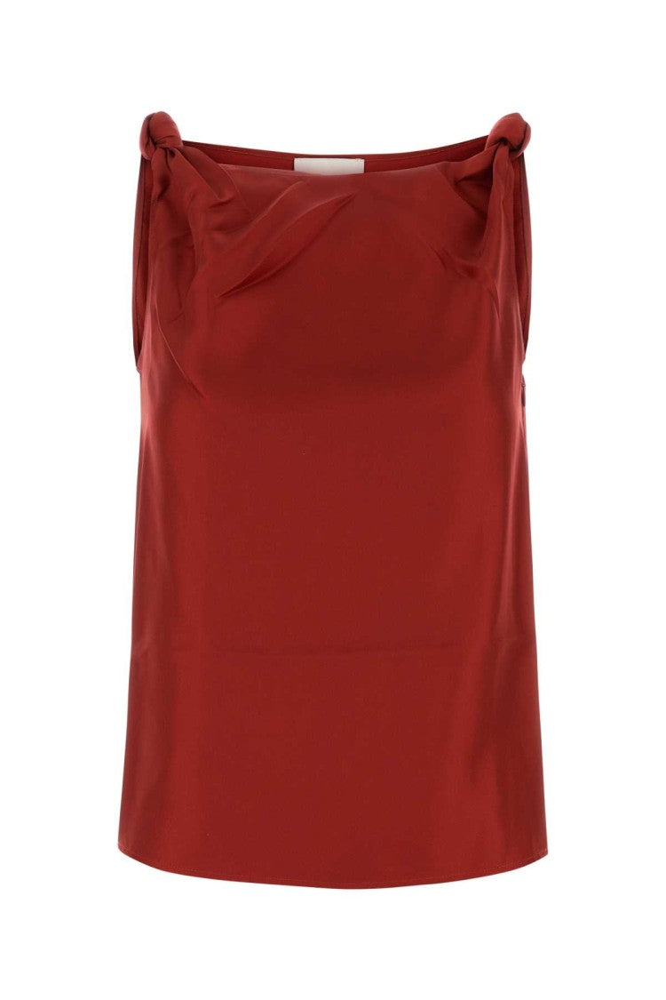 Loulou Studio Red Twill Remy Top