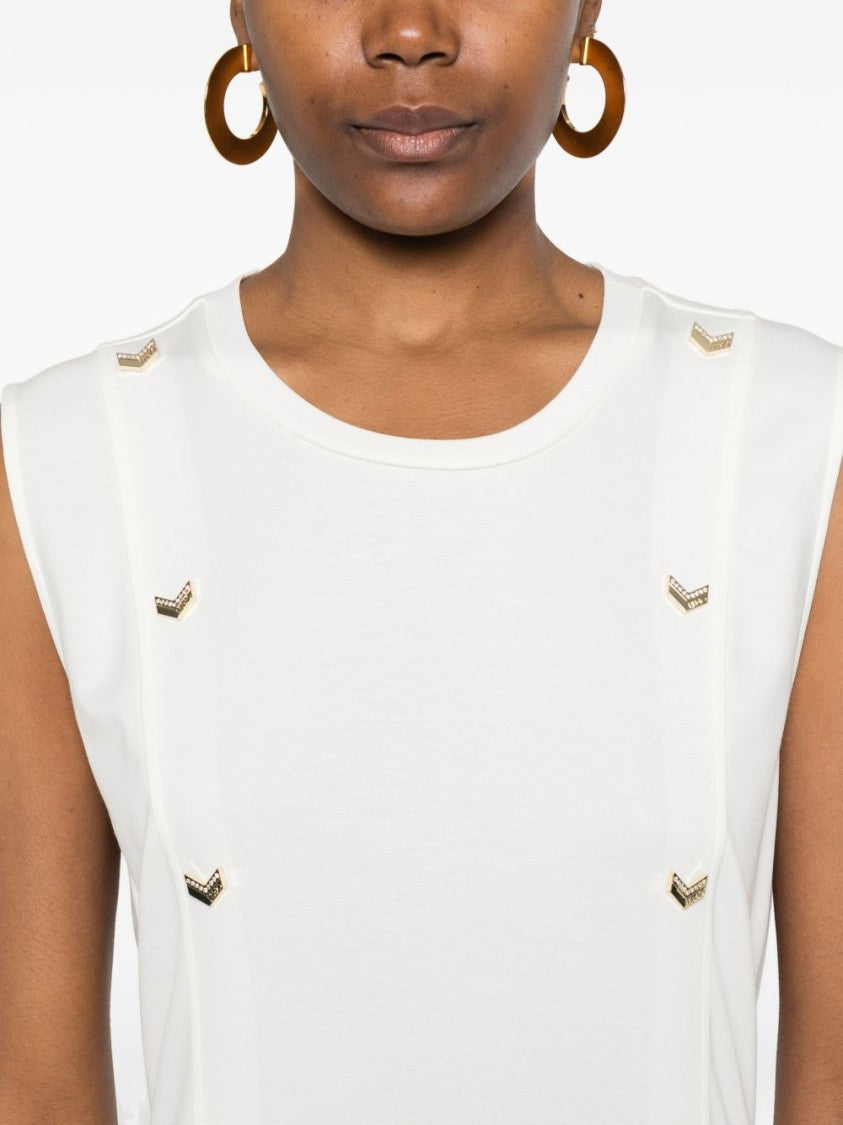 Liu Jo White Milk Stud Detail Day Dress