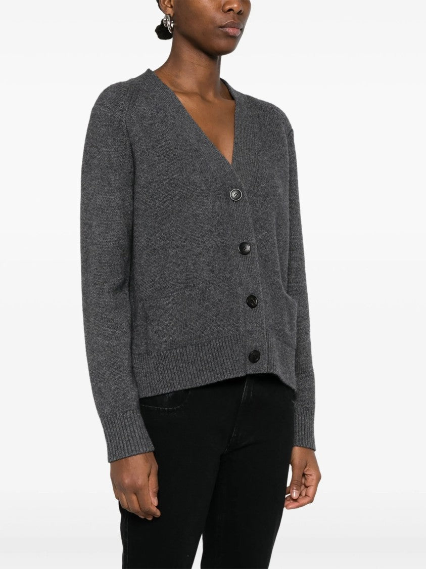 Isabel Marant Grey Brat V-Neck Knitted Cardigan