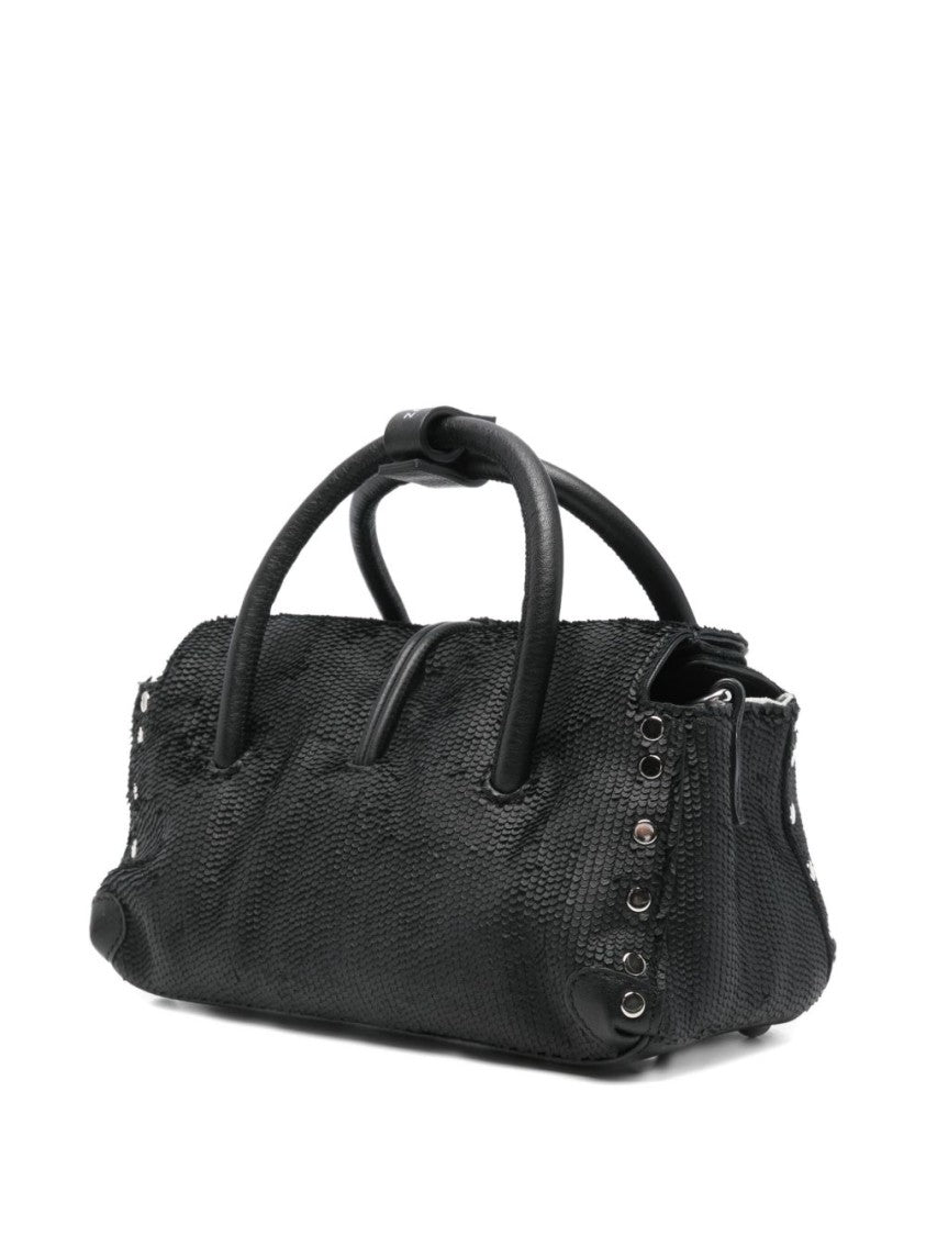 Zanellato Structured Textured Black Leather Zanellato Handbag