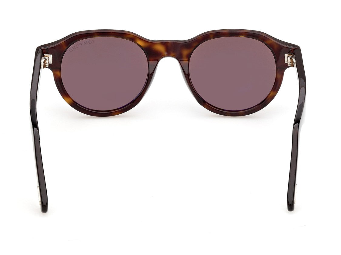 Tom Ford Ft1404 Tortoiseshell Metallic Accent Acetate Sunglasses