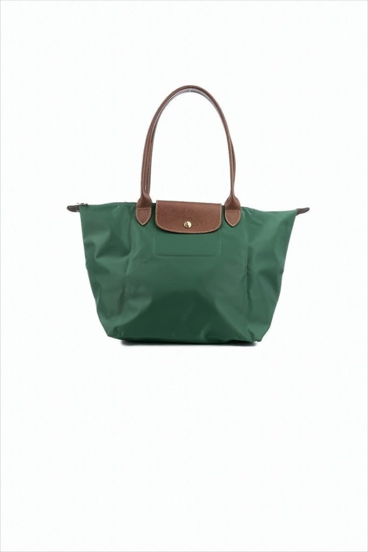 Longchamp Structured Green Tote Bag