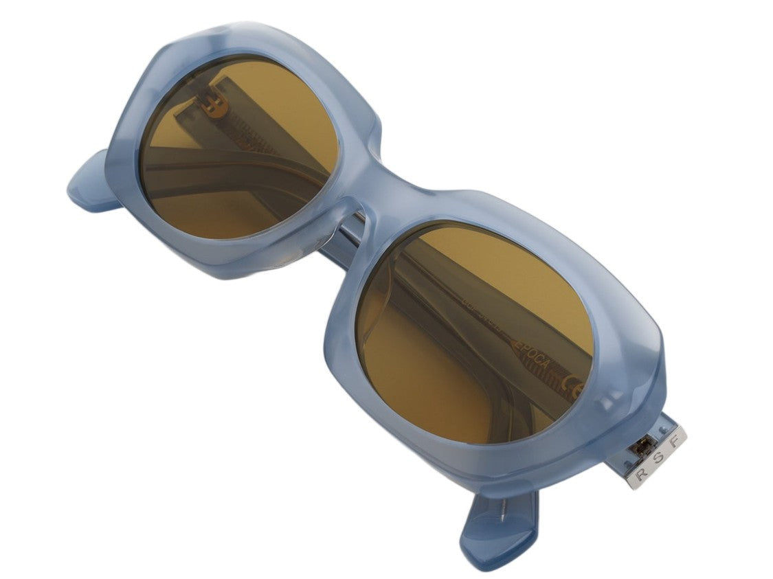 Retrosuperfuture Blue Epoca Bella Translucent Acetate Oversized Square Sunglasses
