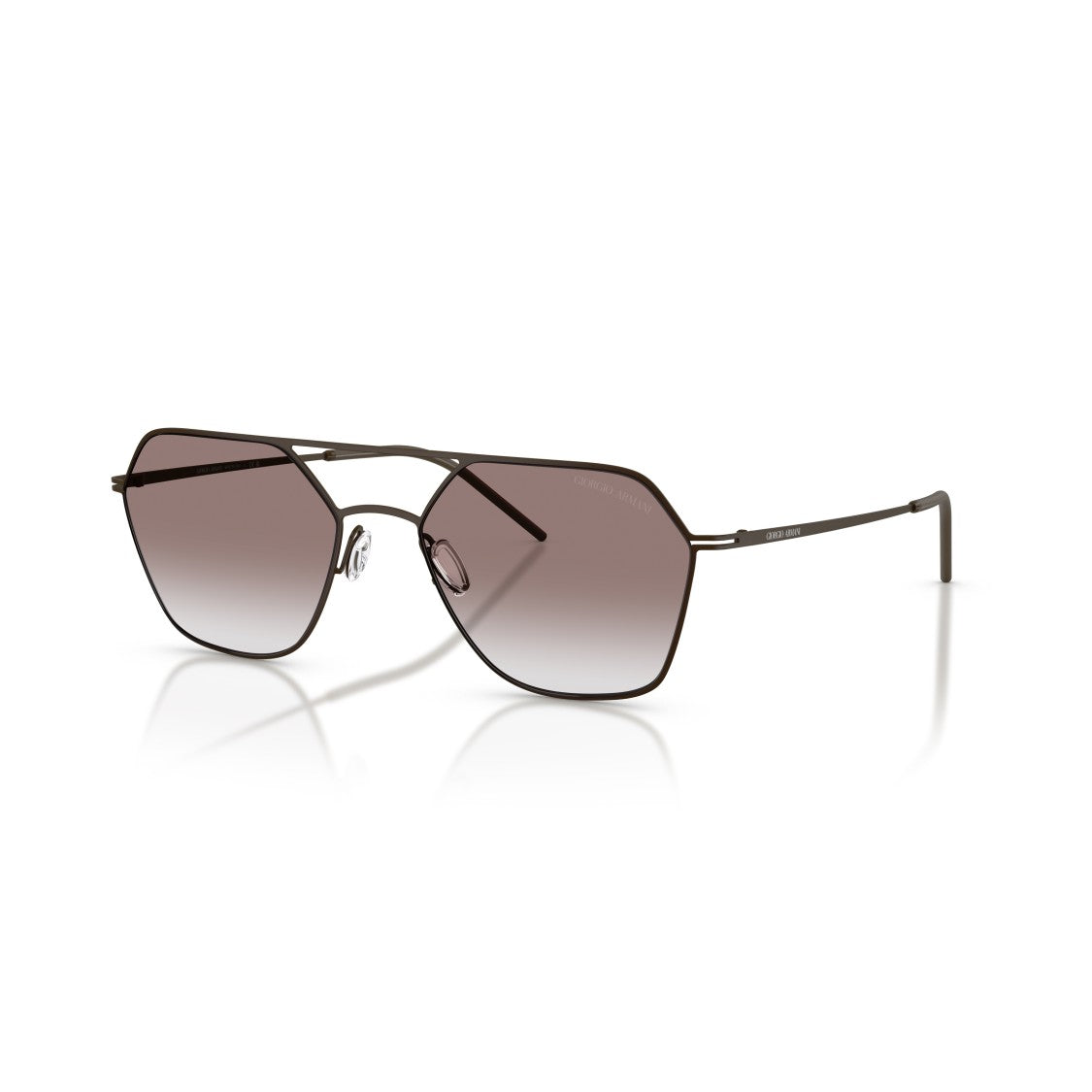 Giorgio Armani 0Ar6185 Geometric Frame Sunglasses With Double Bridge Design