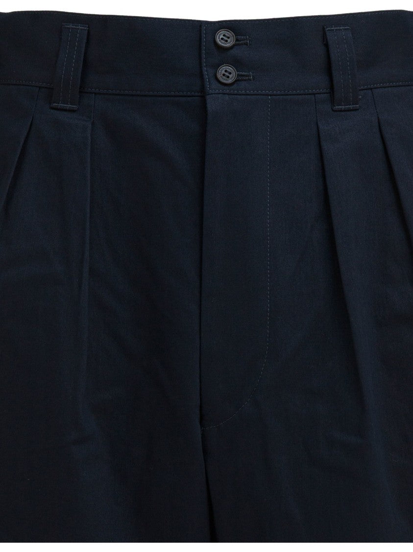 Comme Des Garçons High-Waisted Black Balloon Pants With Voluminous Silhouette
