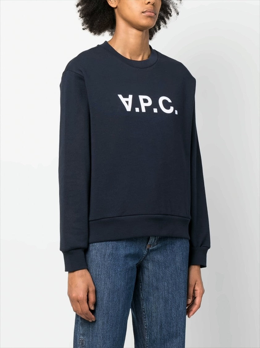 A.P.C. Elisa Vpc Logo Sweatshirt In Inverted Print