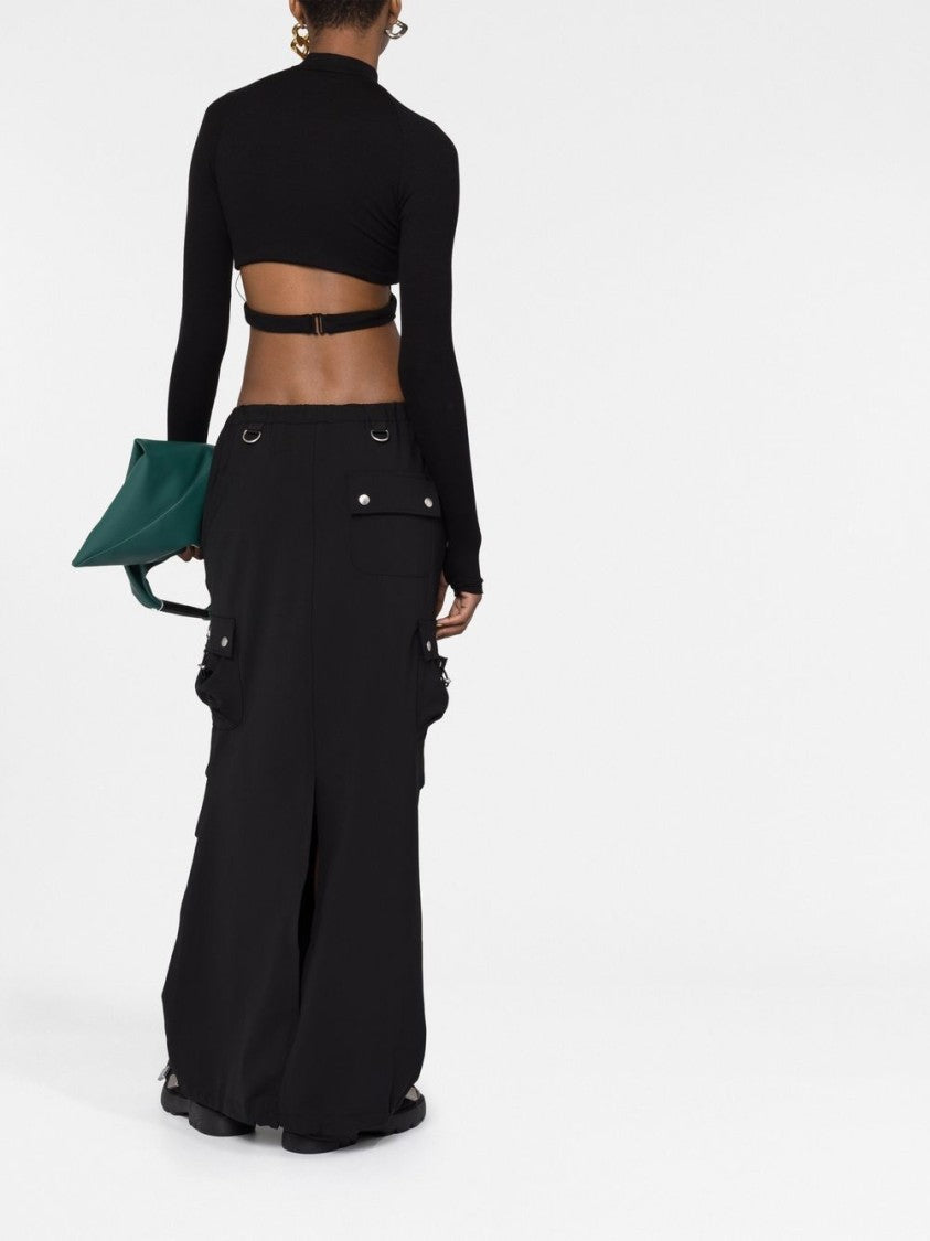 Coperni Floor-Length Black Maxi Skirt