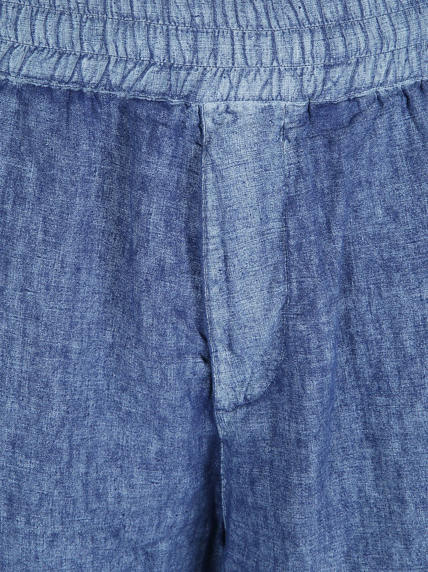 Burberry Relaxed-Fit Linen Shorts With Rolled Hem