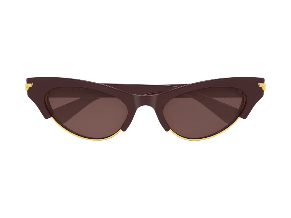 Bottega Veneta Gold Bv1431s Acetate Cat-Eye Sunglasses