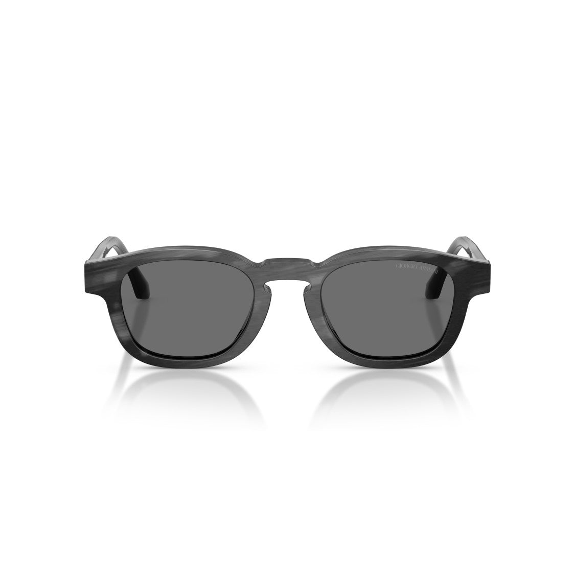 Giorgio Armani 0Ar8254u Rounded Square Acetate Sunglasses With Subtle Marbled Finish