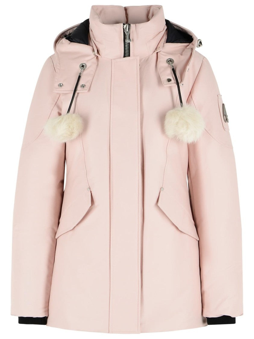 Moose Knuckles 'Original 3Q 2.0' Pink Cotton Blend Down Jacket