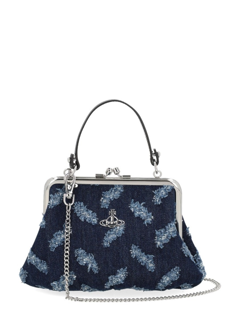Vivienne Westwood Textured Blue Handbag