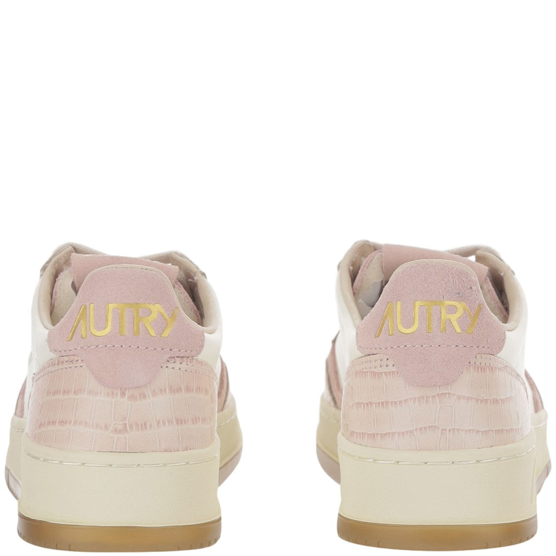 Autry Medalist Low Leather Sneakers With Contrast Heel Tab