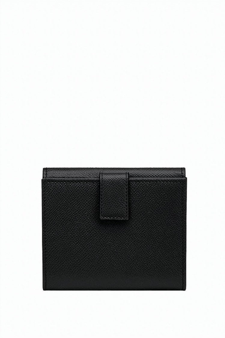Salvatore Ferragamo Textured Calf Leather Wallet With Gold-Tone Emblem