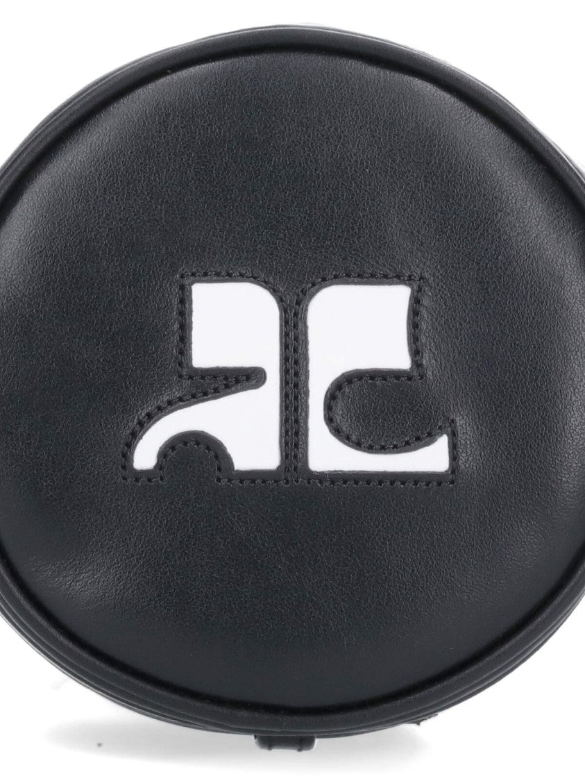 Courrèges "Reedition Circle" Mini Bag – Black