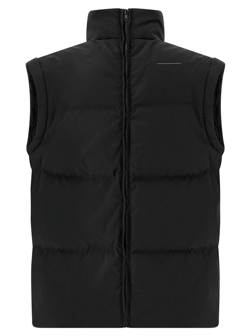 Mm6 By Maison Margiela 'Numeric Signature Mm6' Embroidery Down Jacket