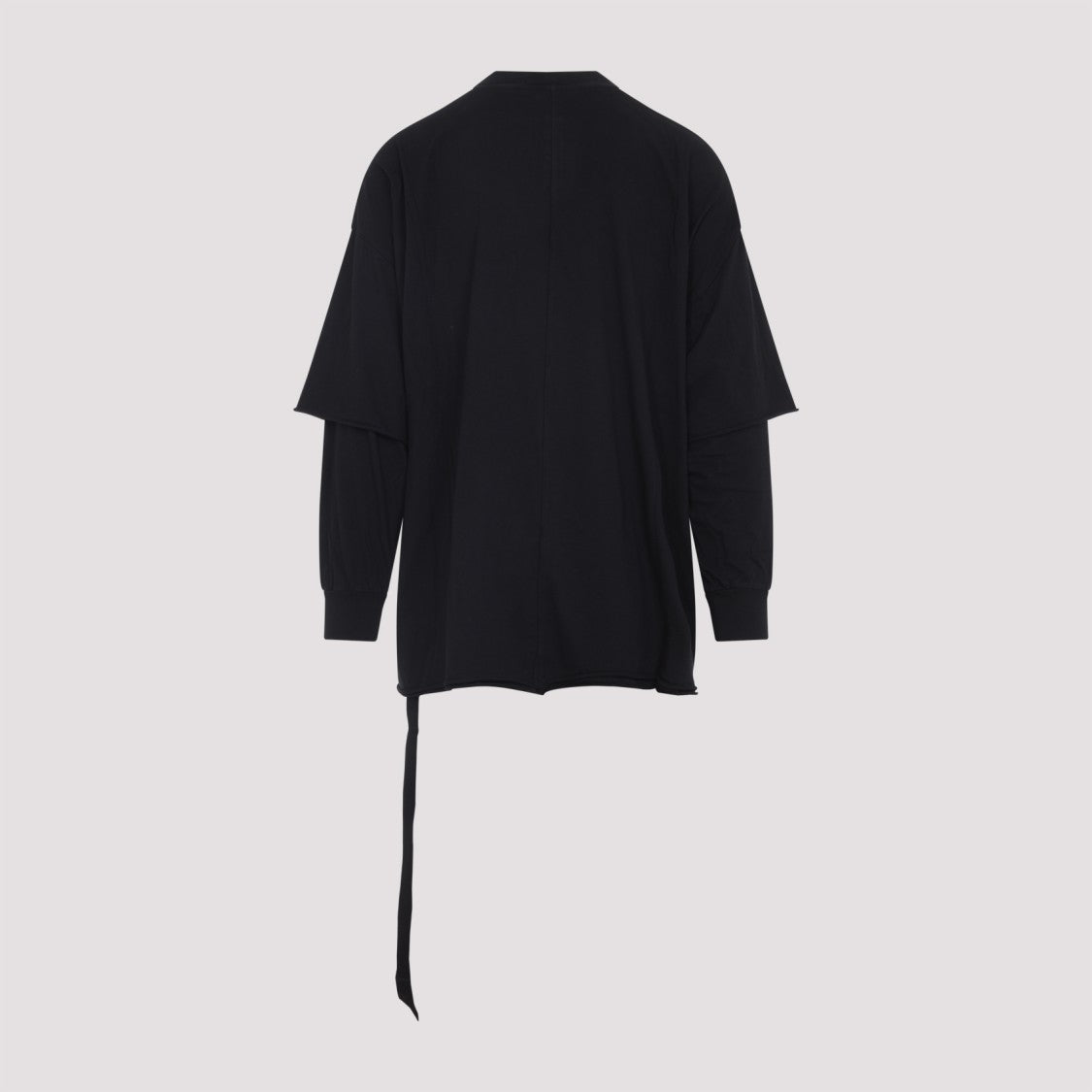 Drkshdw By Rick Owens Tommy Hustler Black Cotton Sweatshirt