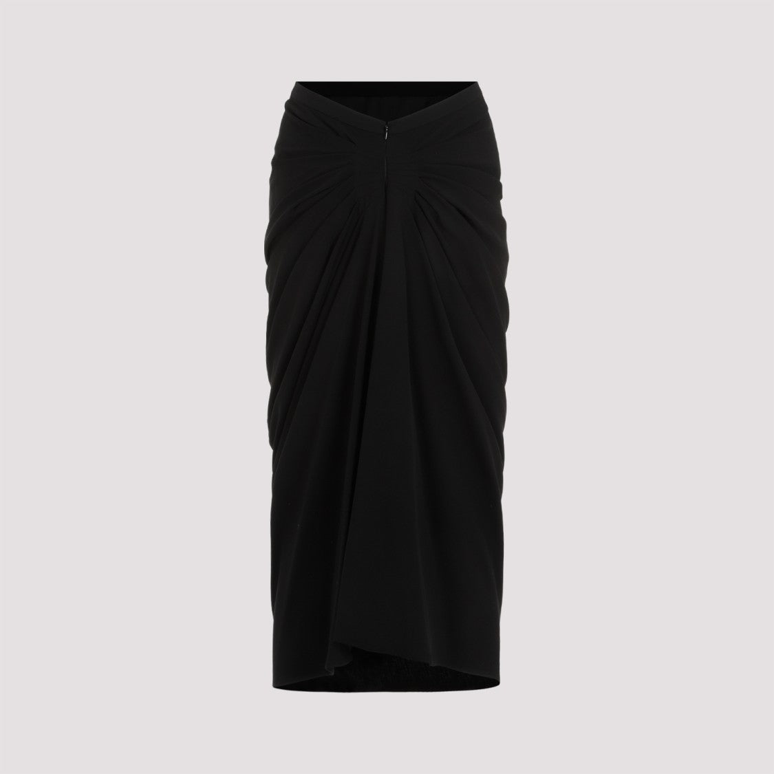 Dries Van Noten Sonata Black Wool Midi Skirt