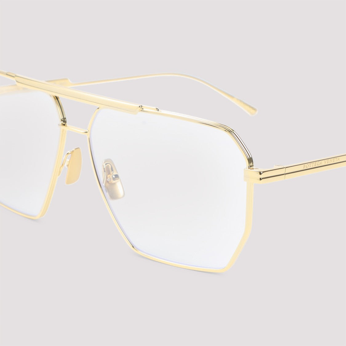 Bottega Veneta Golden Classic Aviator Sunglasses
