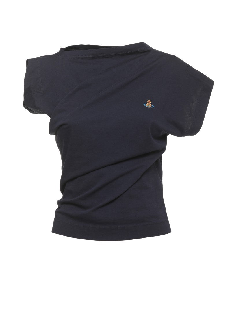 Vivienne Westwood Blue Hebo Orb Logo Top
