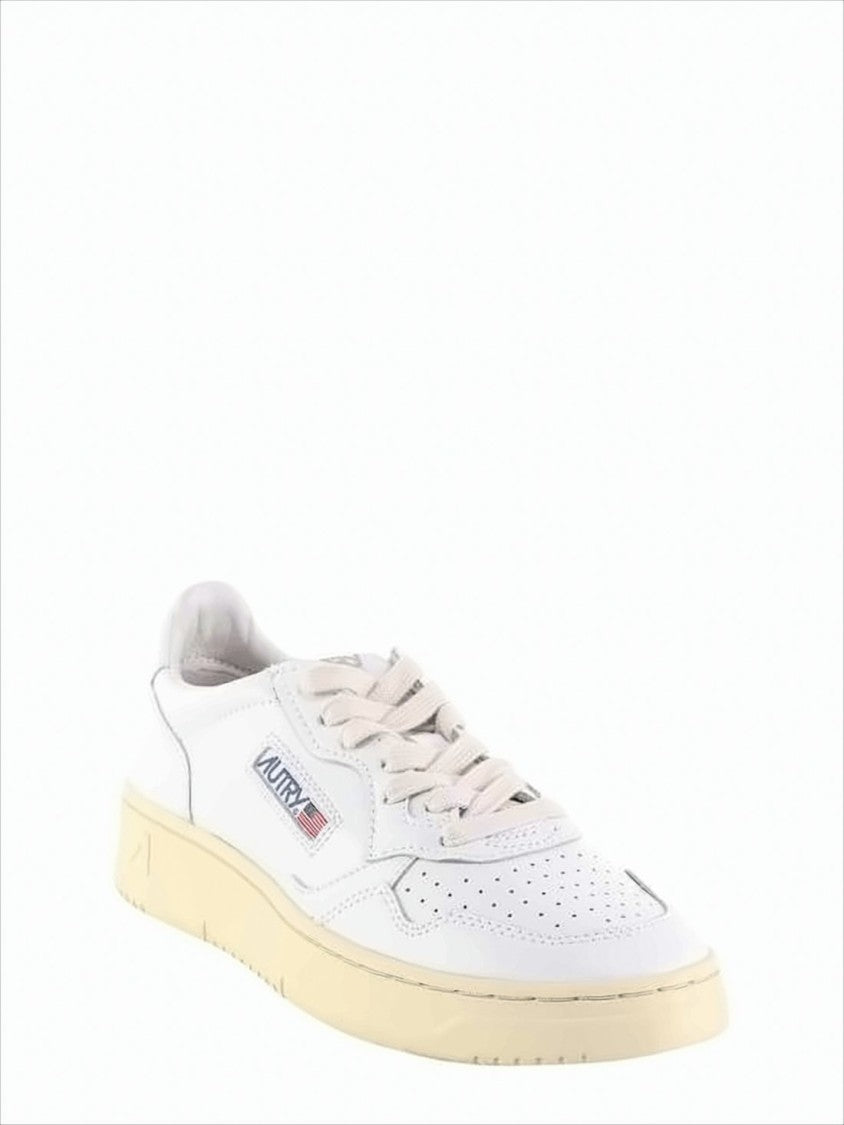 Autry Smooth Leather Low-Top Sneakers With Perforated Detailing