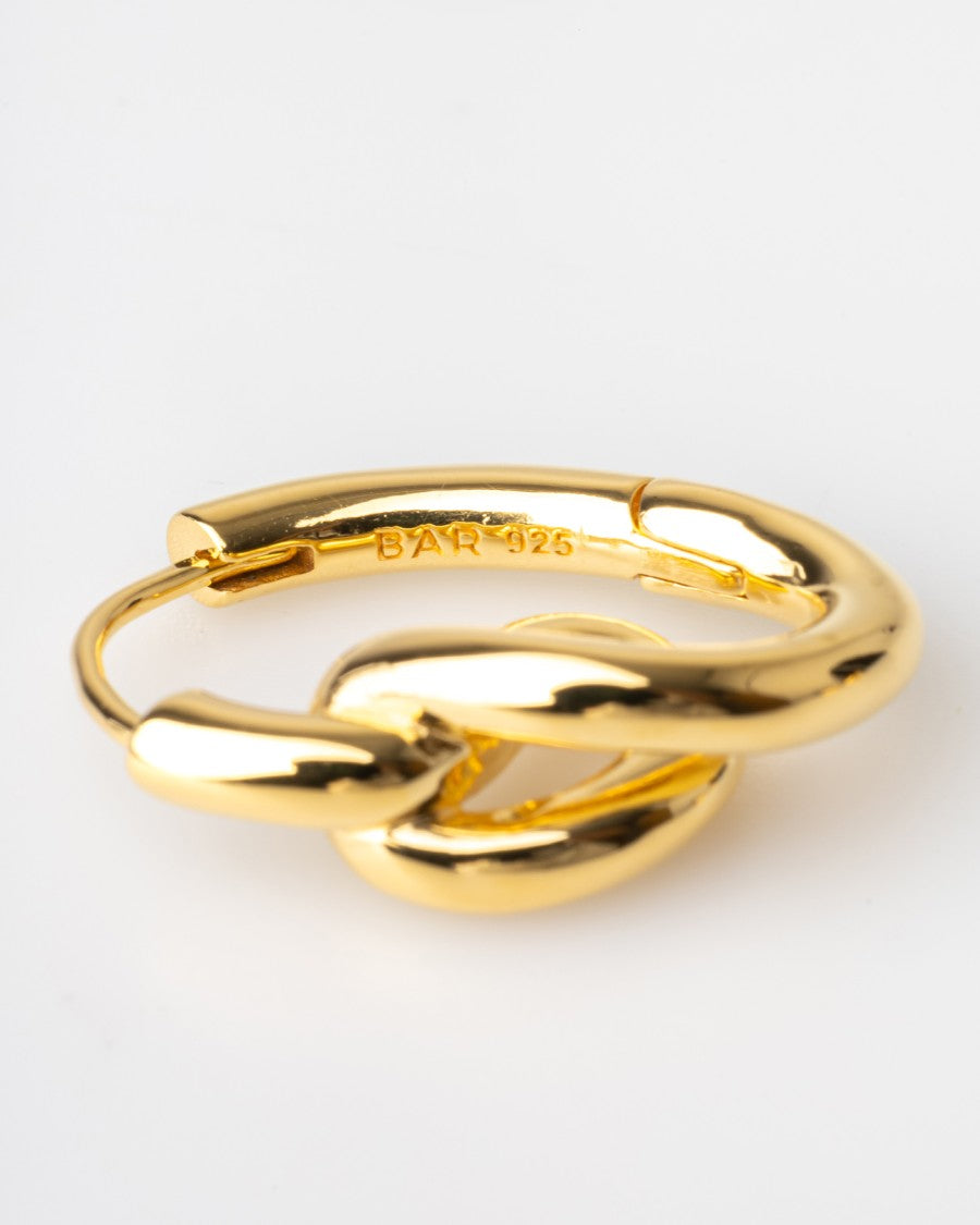 Bar Jewellery Unravel Earrings – Gold-Plated Silver