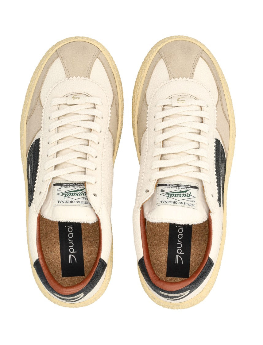 Puraai Retro Suede Low-Top Sneakers