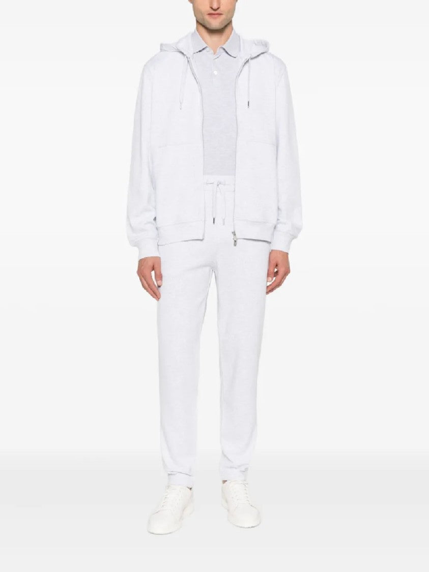 Brunello Cucinelli Hooded Zip-Up Sweatshirt With Ribbed Cuffs