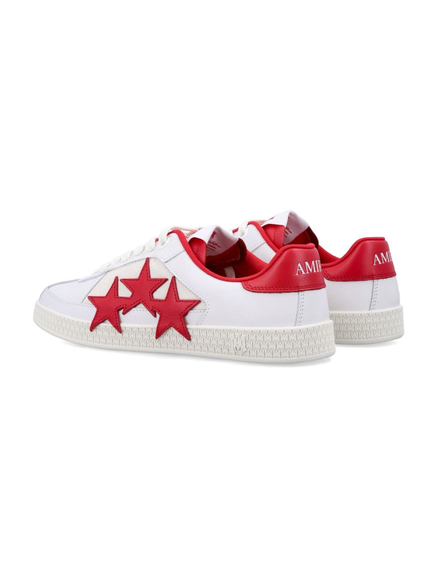 Amiri Low-Top White Sneakers With Red Star Appliqués