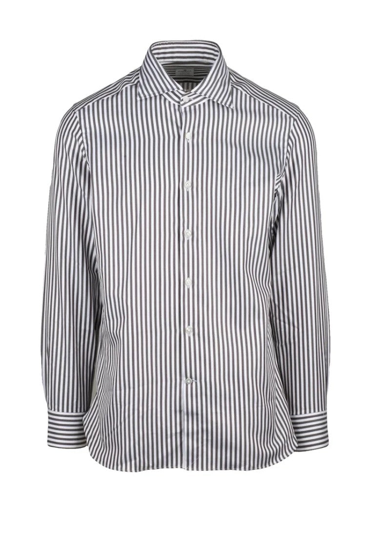 Sonrisa Ethico Cotton Shirt - White/Brown