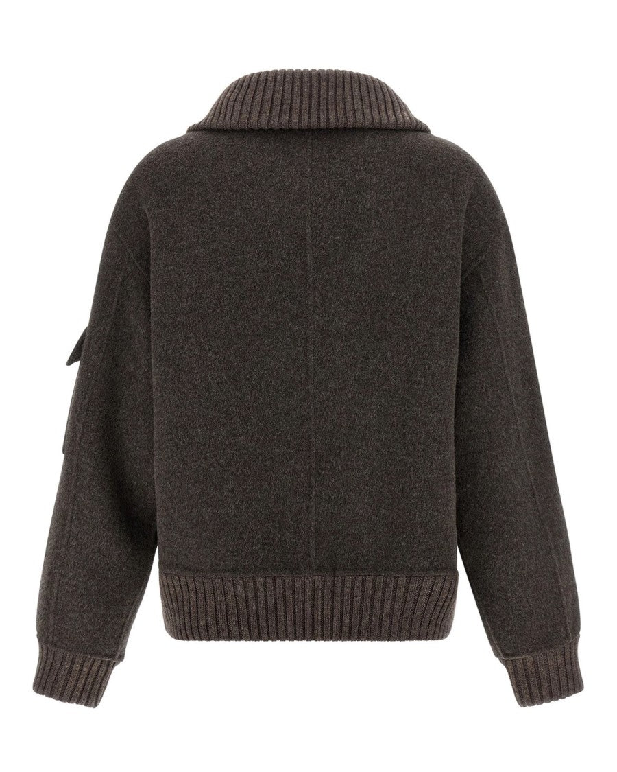 P.A.R.O.S.H. Dark Brown Wool Jacket