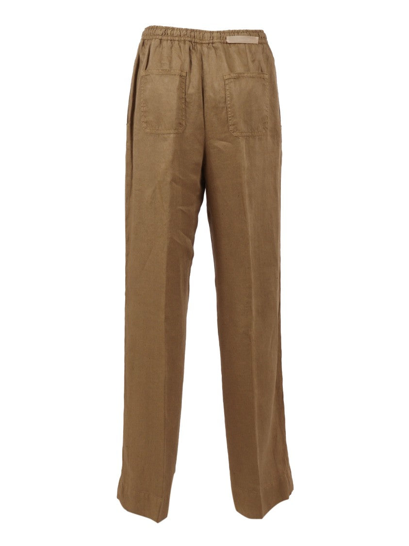 Briglia Relaxed Straight Leg Linen Straight-Leg Pants