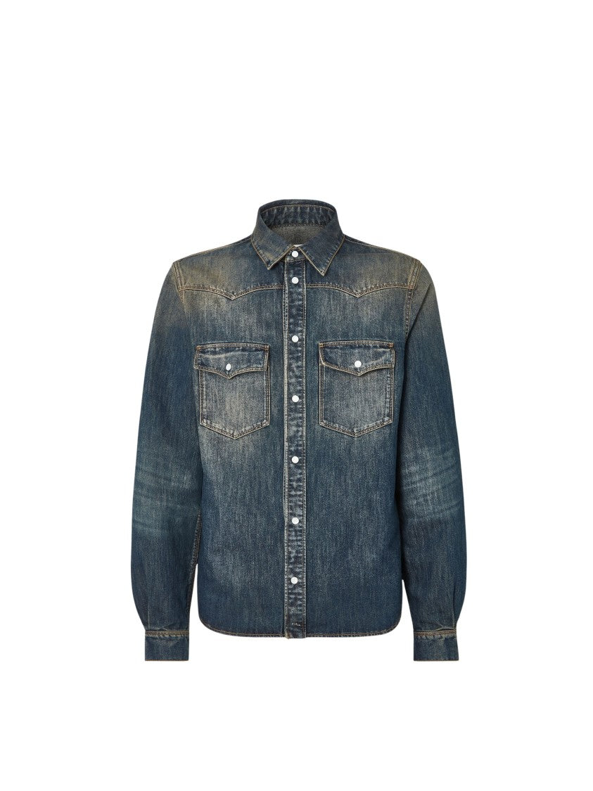 Fendi Blue Bananatex Denim Shirt