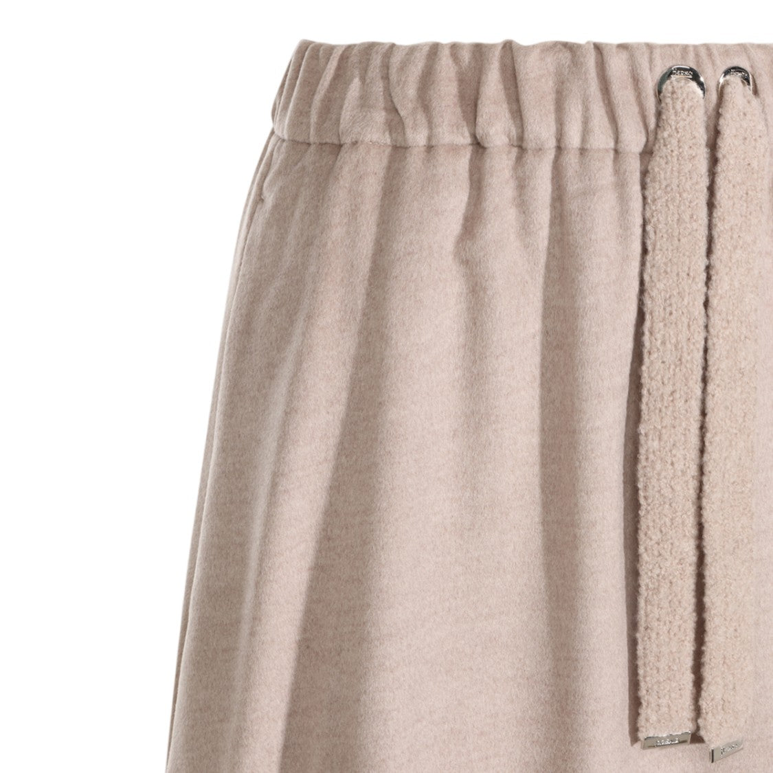 Herno Flowing Skirt With Textured Fabric And Adjustable Waistband
