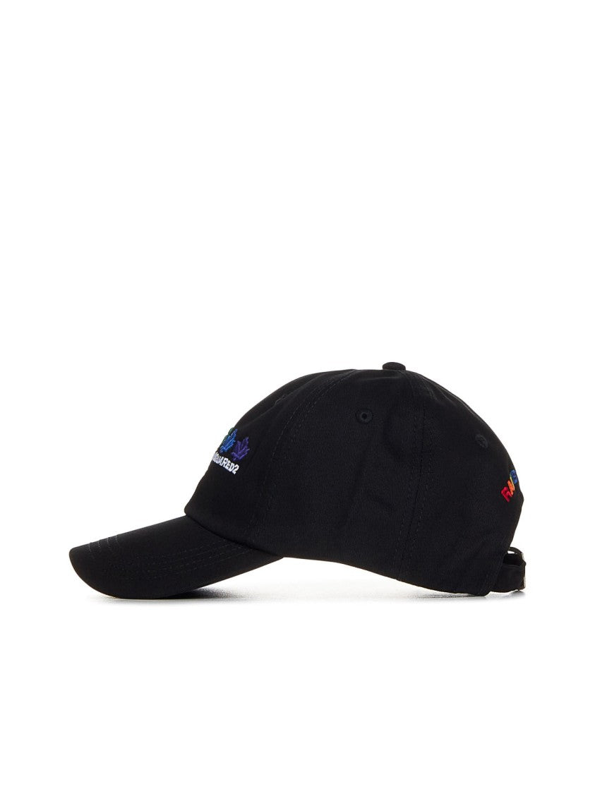 Dsquared2 Rainbow Leaf Logo Baseball Cap