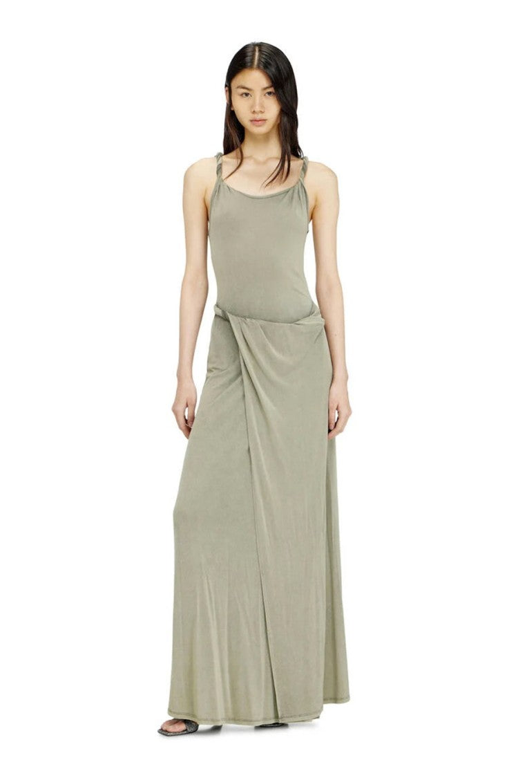 Diesel Multicolor Chiffon Maxi Dress