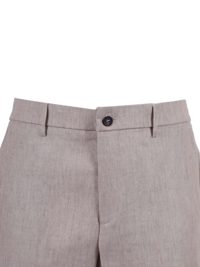 Peserico Tailored Straight Leg Straight-Leg Pants