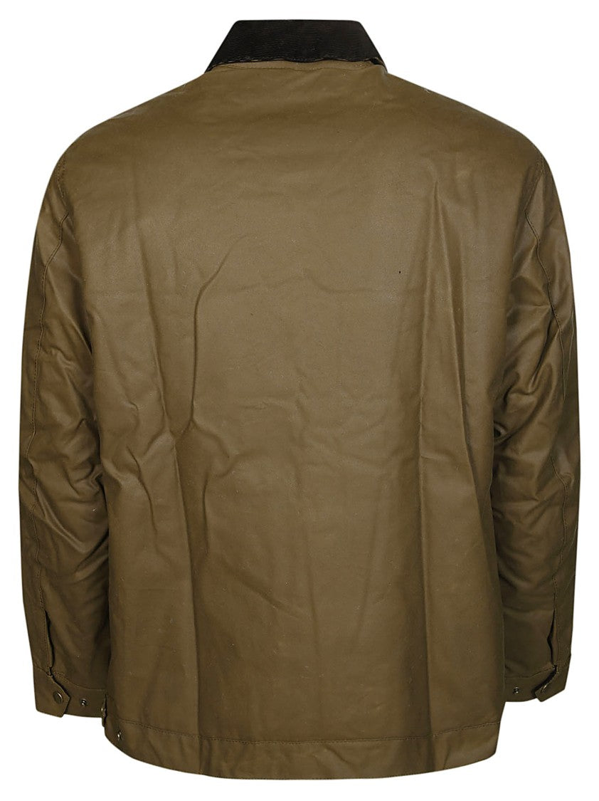 Barbour Workers Corduroy Collar Waxed Cotton Jacket