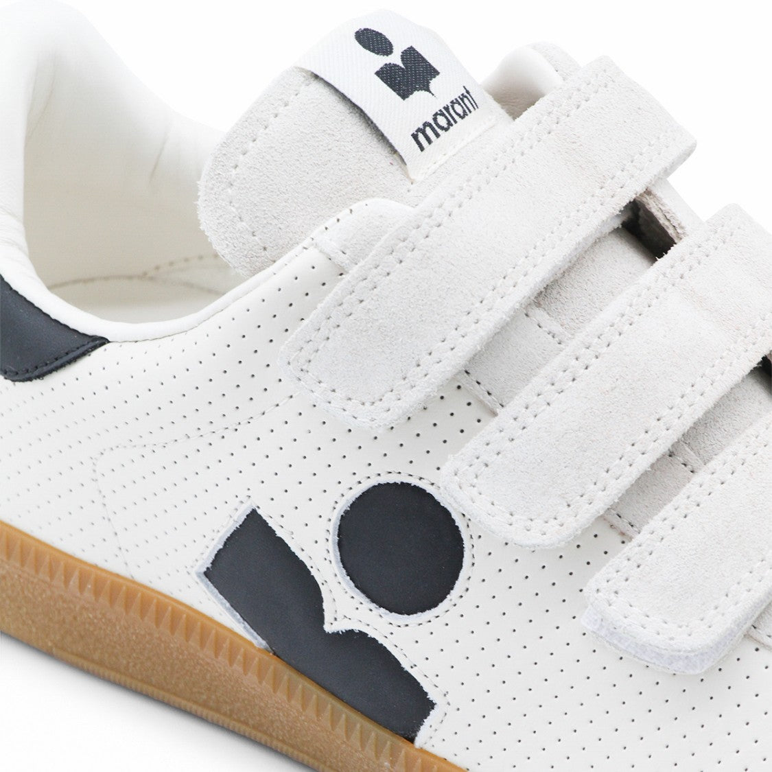 Isabel Marant Sleek White Sneakers With Textured Sole