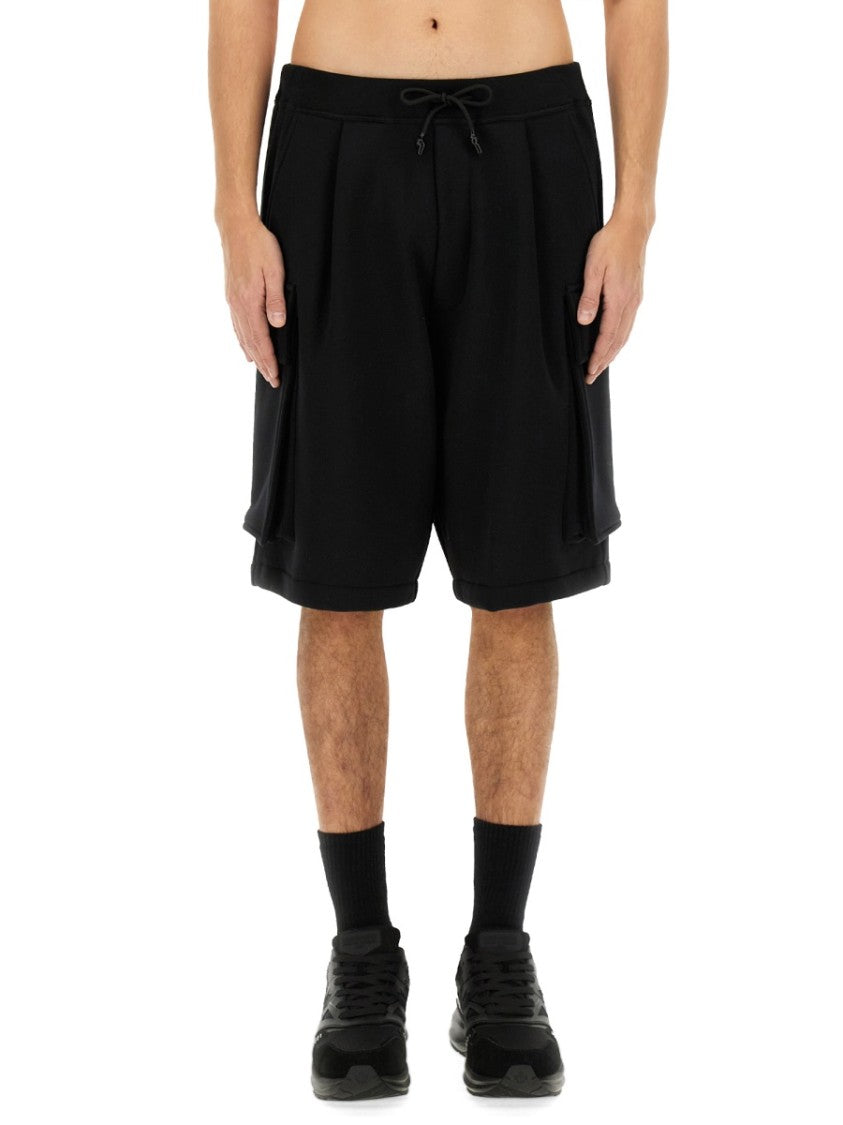 44 Label Group Black Cotton Shorts
