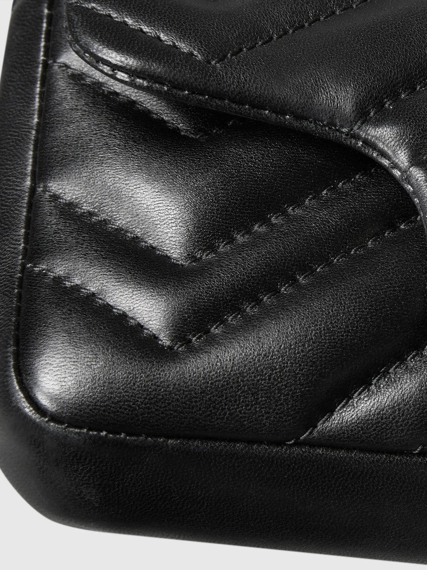 Gucci Black Mini Bag Chevron Quilted Leather