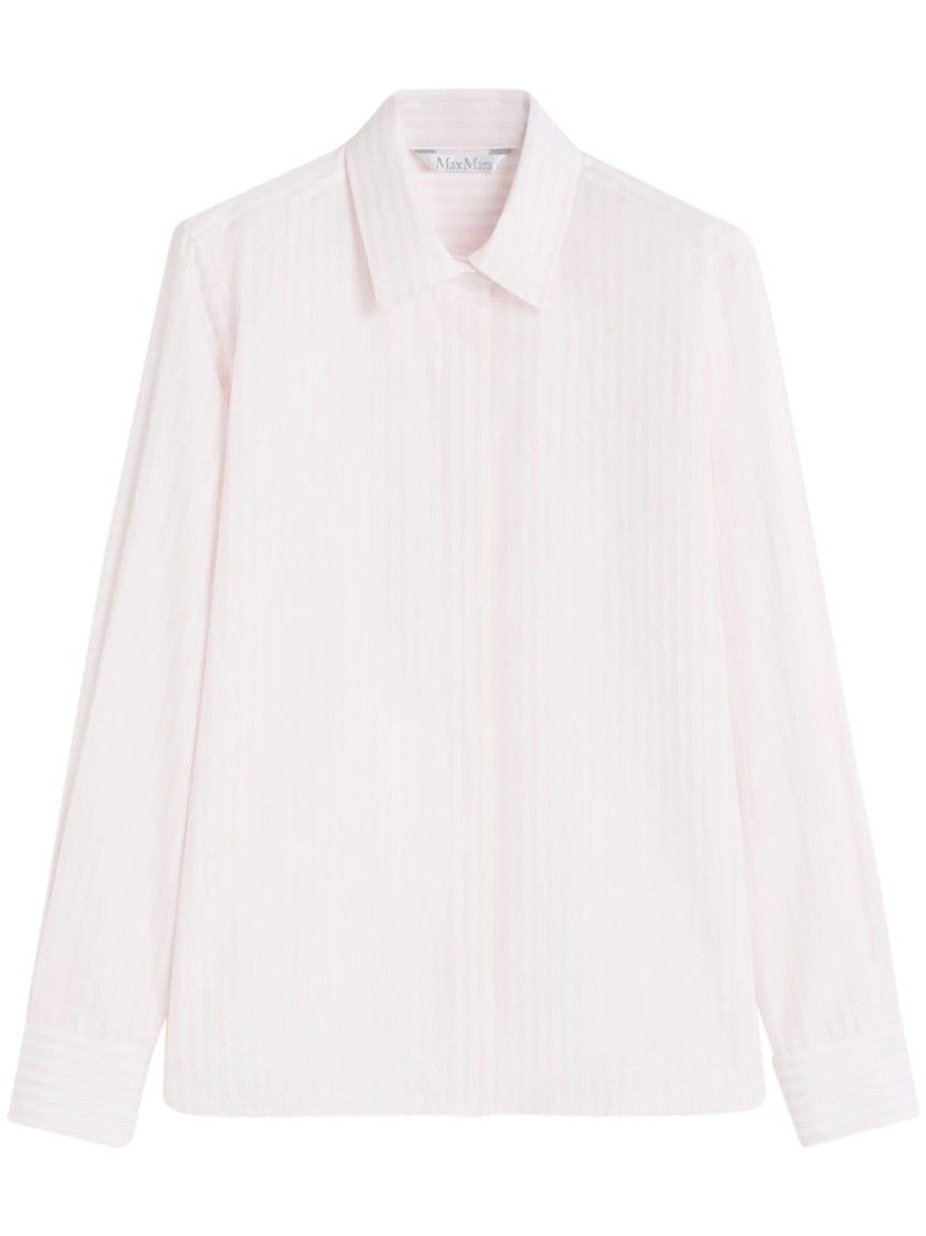 Max Mara Subtle Striped Shirt With Classic Collar