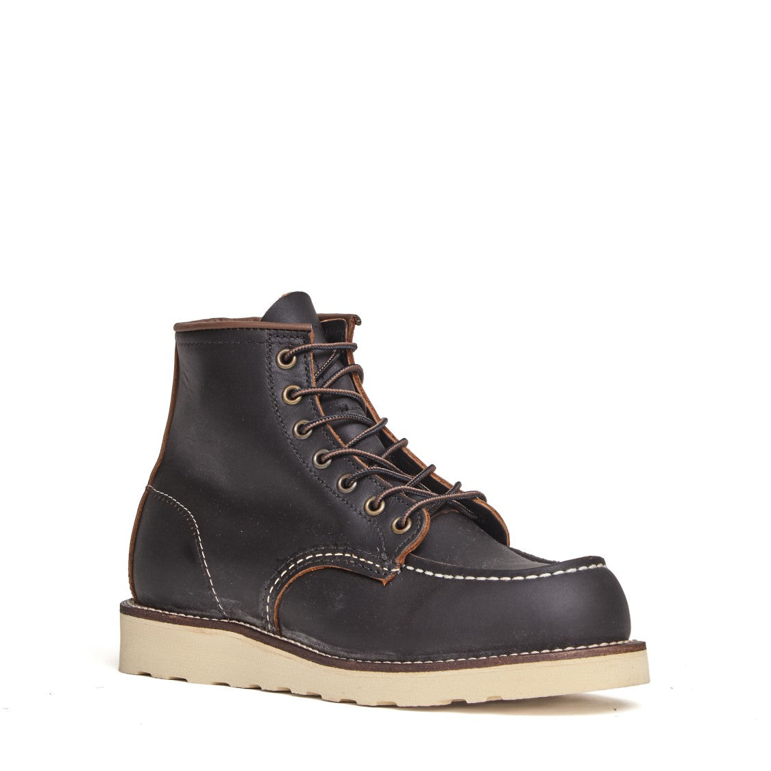 Red Wing Classic Black Prairie Leather 6-Inch Boots
