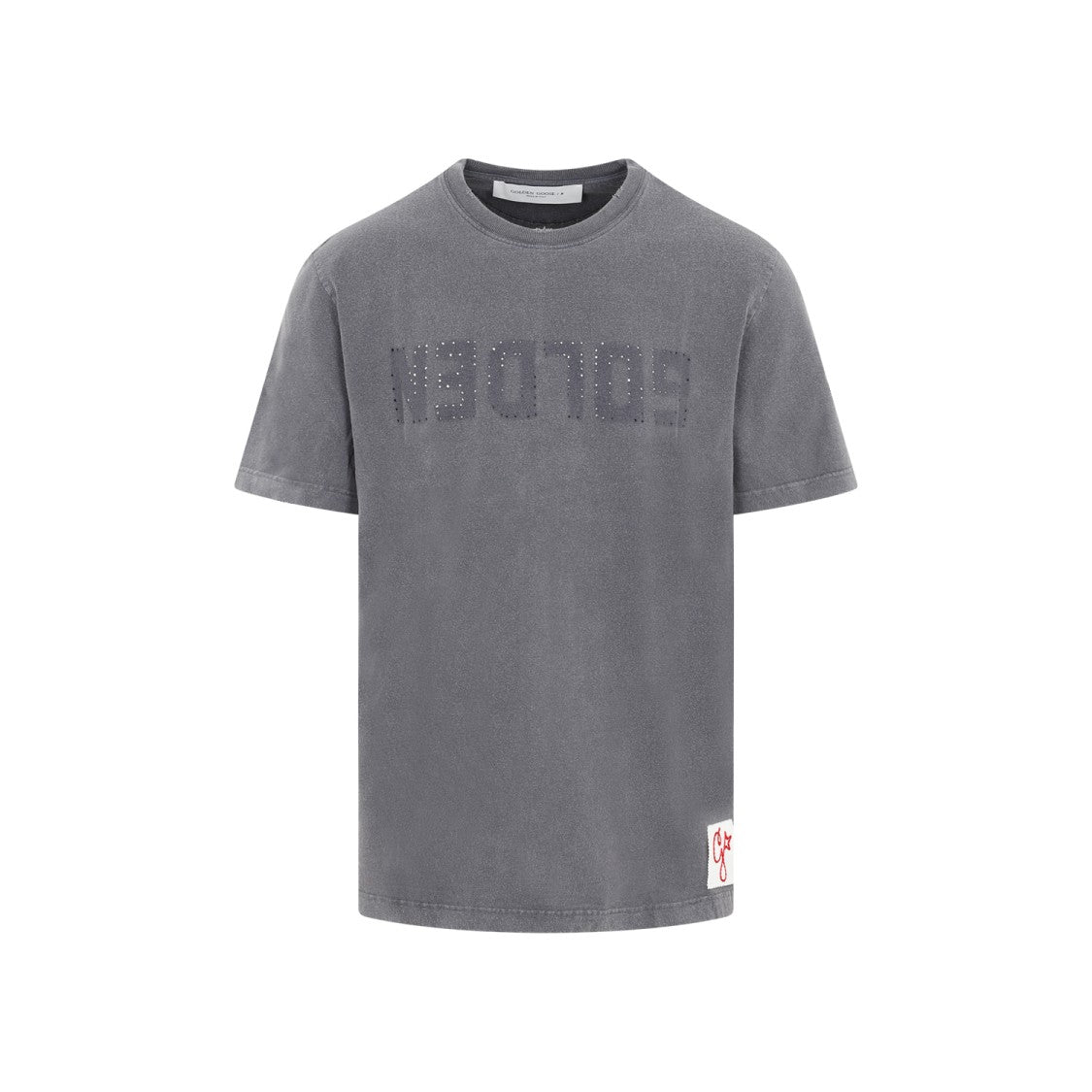 Golden Goose Gray Cotton Golden Regular T-Shirt