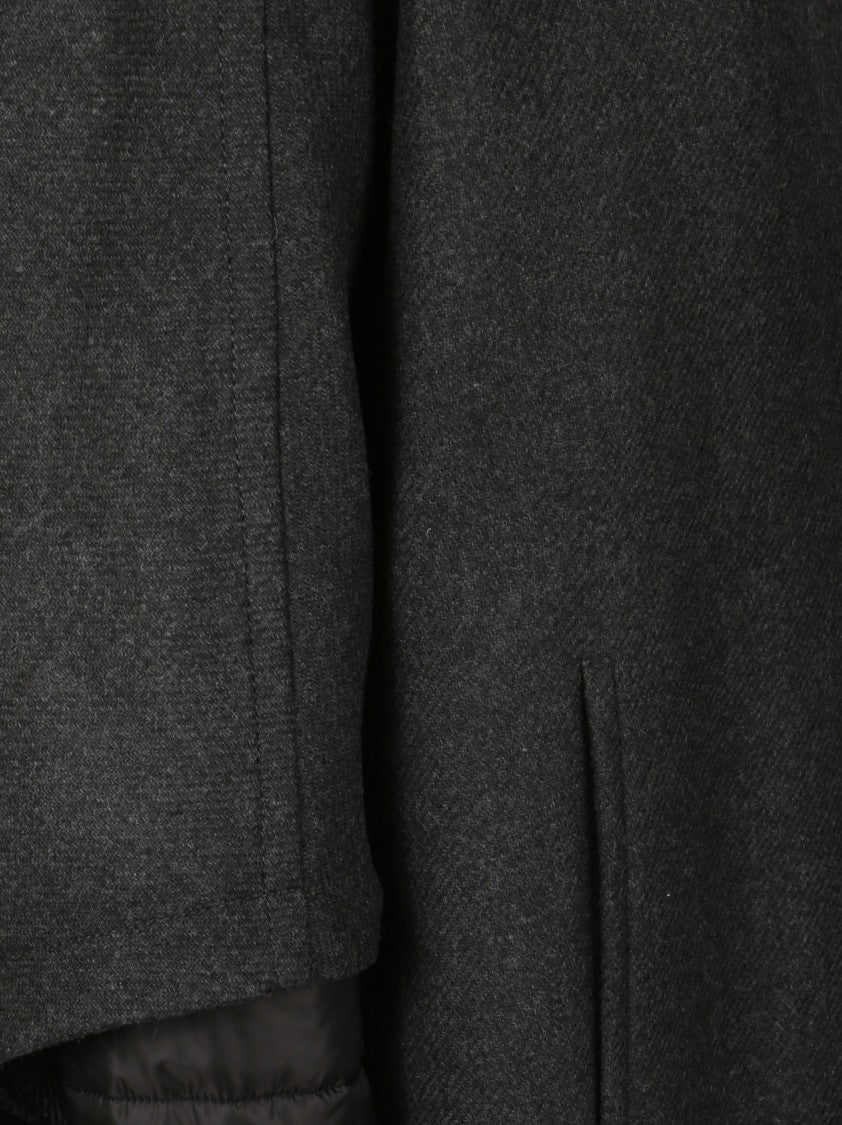 Fay Tailored Short Coat In Classic Beige With Notched Collar