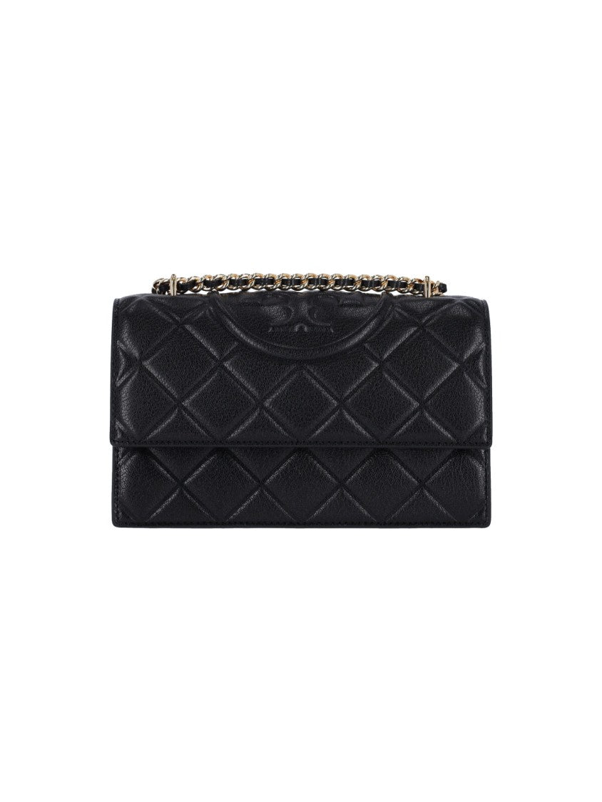 Tory Burch Small 'Fleming' Shoulder Bag – Black