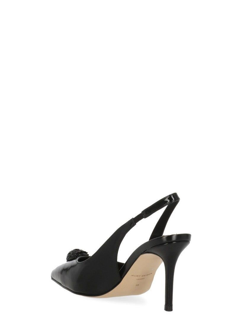 Kurt Geiger Black Rhinestone Patent Leather Pumps