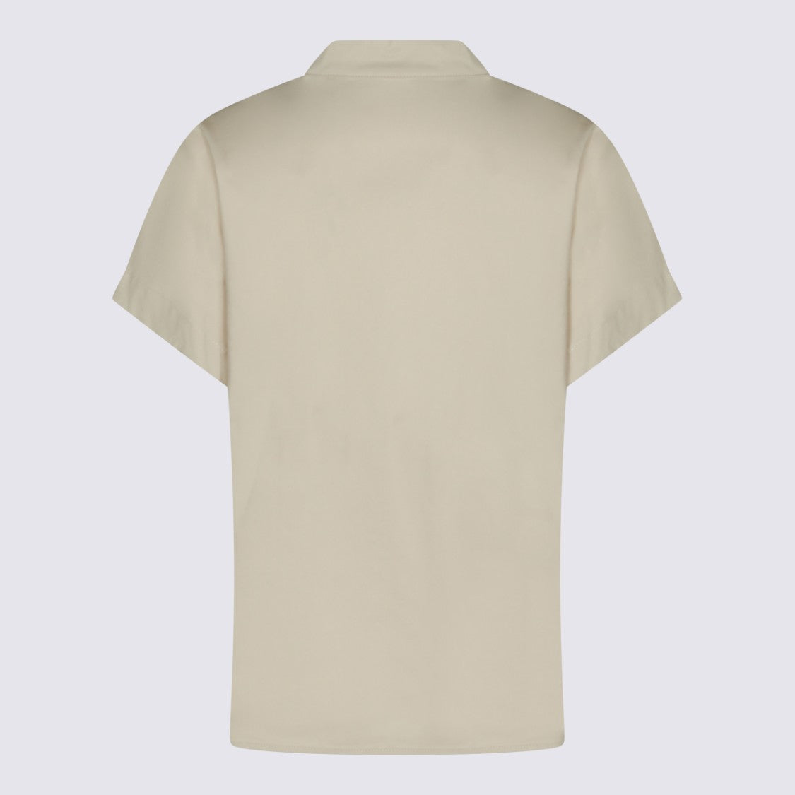 Nine In The Morning High Collar Minimalist Shirt With Short Sleeves